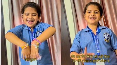 The little girl's heartwarming Friendship Day comeback has won hearts. (Instagram/@thedanikachaudhary) The little girl's heartwarming Friendship Day comeback has won hearts. (Instagram/@thedanikachaudhary)