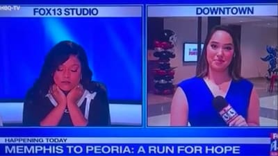 US news anchor's live TV clip sparked support from viewers. (Metro) US news anchor's live TV clip sparked support from viewers. (Metro)