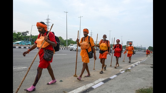 As monsoon peaks in the region, so does the pilgrimage of bringing the sacred — in the form of water from the Ganga — to one’s doorstep