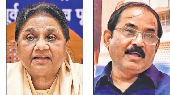Bahujan Samaj Party (BSP) national president Mayawati and expelled senior party leader Ashok Siddharth (HT )