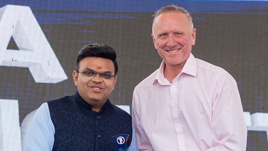 Jay Shah and Alan Donald.