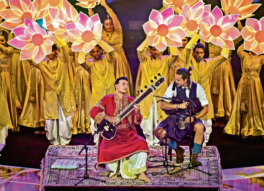 Rishab Rikhiram Sharma teamed up with Scottish piper Ross Ainslie.