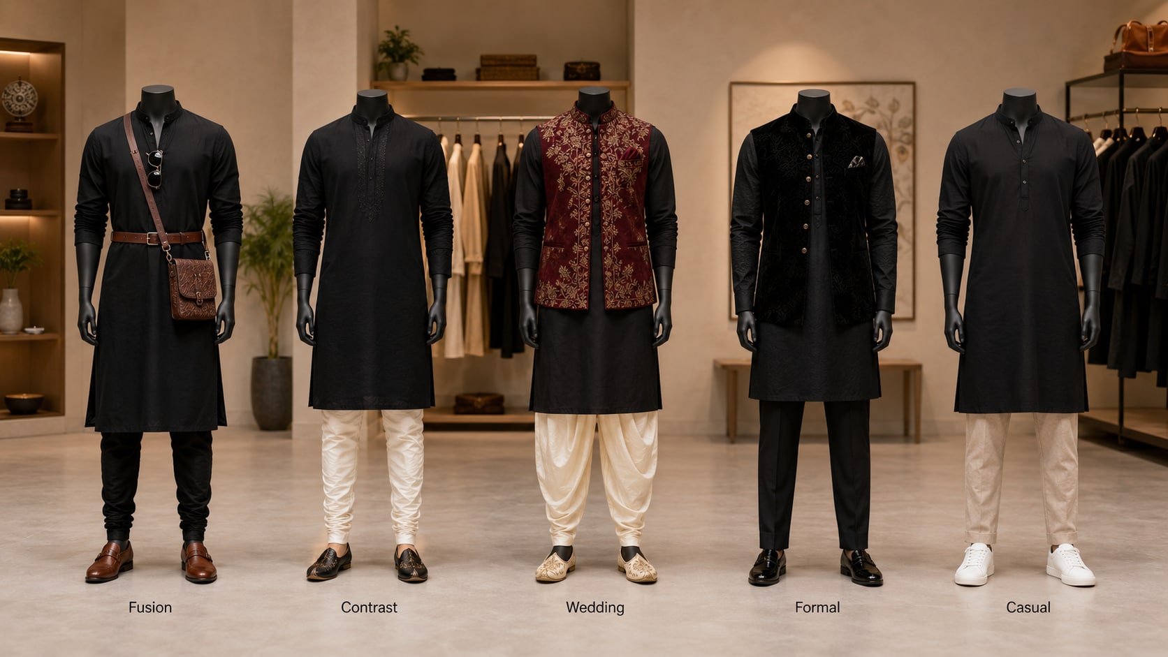 You can create a variety of sartorial moods with the same base, if you get styling right. (Picture credit: AI generated) You can create a variety of sartorial moods with the same base, if you get styling right. (Picture credit: AI generated)