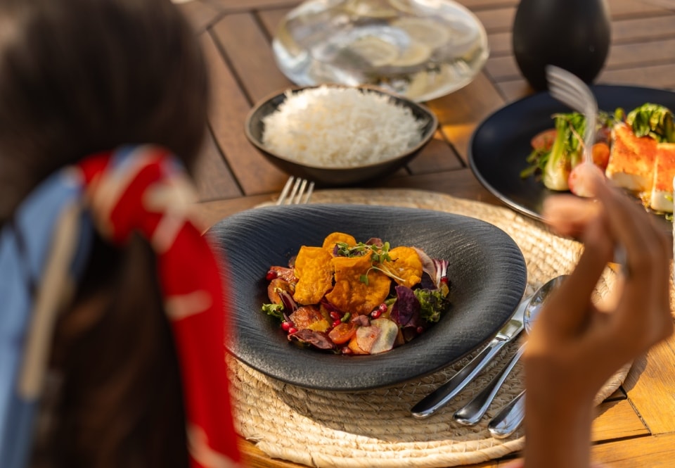The resort's Maldivian restaurant, Kaage. The resort's Maldivian restaurant, Kaage.
