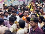 Jan Suraaj Chief Prashant Kishor during victory march after winning the Bankipur Assembly by-election, in Patna on Monday. (ANI)