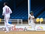 Babar Azam after being run-out on 88 vs West Indies.