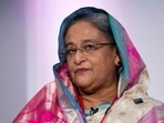 Hasina is expected to detail her plans for her homecoming at her first virtual interaction with the media in New Delhi in the evening on August 5. (AFP)