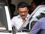 MK Stalin along with senior leaders met at Anna Arivalayam, the DMK headquarters in Chennai. (PTI)