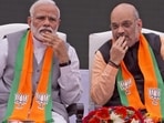 Prime Minister Narendra Modi with BJP chief Amit Shah.