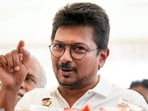 Chennai: Tamil Nadu Assembly LoP and DMK MLA Udhayanidhi Stalin speaks to the media as the party leaders stage a walkout during the state Legislative Assembly session, in Chennai, Tuesday, June 23, 2026. (PTI Photo/R Senthilkumar)(PTI06_23_2026_000103A)