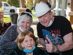 Dory Funk Jr. (Right) with his wife Marti (L) and their aunt, Mary (M).(@dory_frank/ Instagram)