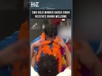 Watch: CWG Gold Medallist Harsh Singh Gets Grand Welcome at IGI Airport