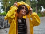 The inner lining of the raincoat traps moisture, which increases bacterial growth inside. 