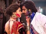 Deepika Padukone with Ranveer Singh in Goliyon Ki Raasleela Ram-Leela.