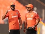 Rohit Sharma with T Dilip Rohit Sharma with T Dilip
