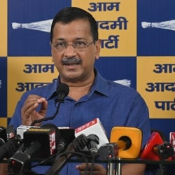 Arvind Kejriwal E20 protest LIVE: AAP National Convenor Arvind Kejriwal speaks against E20 Ethanol-based petrol policy, during a press conference at Party HQ in New Delhi.
