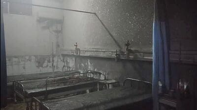 A fire broke out in the gynaecology ward of the mother and child department at the Jalandhar Civil Hospital on Tuesday morning (HT)