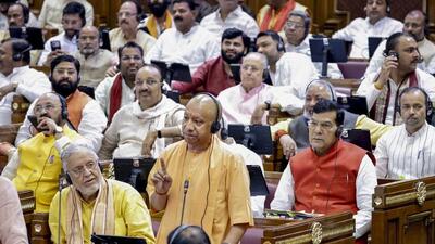 Chief minister Yogi Adityanath in the UP assembly on Tuesday. (PTI PHOTO) Chief minister Yogi Adityanath in the UP assembly on Tuesday. (PTI PHOTO)