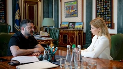 Stefanishyna, who had served as ambassador for nearly a year, said the decision to step down was her own and was "dictated by personal circumstances". (AFP) Stefanishyna, who had served as ambassador for nearly a year, said the decision to step down was her own and was "dictated by personal circumstances". (AFP)