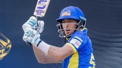 Dev Lakra produced a sensational knock of 64 off just 33 balls (X/ @DelhiPLT20) Dev Lakra produced a sensational knock of 64 off just 33 balls (X/ @DelhiPLT20)