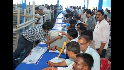 In rural Pune, nearly 99% of forms have been distributed, of which 88% have been digitised. (FILE) In rural Pune, nearly 99% of forms have been distributed, of which 88% have been digitised. (FILE)