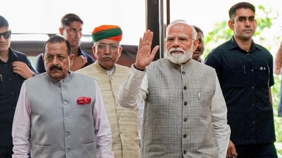 Prime Minister Narendra Modi promised a substantial boost to India's green energy infrastructure and a step closer to the 500 GW non-fossil fuel target by 2030. (PTI) Prime Minister Narendra Modi promised a substantial boost to India's green energy infrastructure and a step closer to the 500 GW non-fossil fuel target by 2030. (PTI)