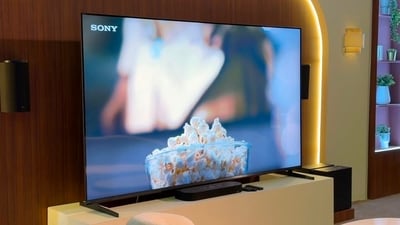 The 115-inch BRAVIA 9II features a 12-speaker Acoustic Multi-Audio+ system comprising two subwoofers, eight full-range speakers and two tweeters. (Hindustan Times)