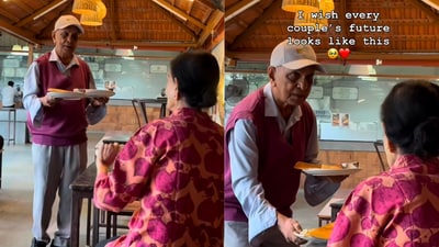 Elderly couple's heartwarming moment goes viral. (Instagram/@shanaa_8297)