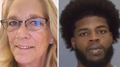 Susan Gehrke (L) died after allegedly being attacked by Dahseir Edward Jefferson (R) (GoFundMe, Arizona Department of Corrections) Susan Gehrke (L) died after allegedly being attacked by Dahseir Edward Jefferson (R) (GoFundMe, Arizona Department of Corrections)