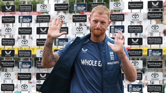 England's Ben Stokes waves to the crowd during the post match presentation ceremony(Action Images via Reuters)