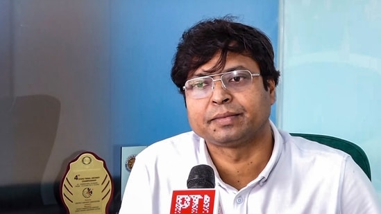 Hockey India President Dilip Tirkey speaks during an interview with PTI regarding the decision to change team jersey colour
