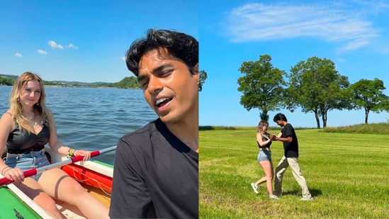 The duo explored the German countryside together.