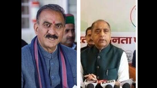 While Sukhu claimed that Bharatiya Janata Party will lose 16 seats in 2027 assembly elections, Jai Ram asserted that the saffron party will return to power with full majority.. (HT)