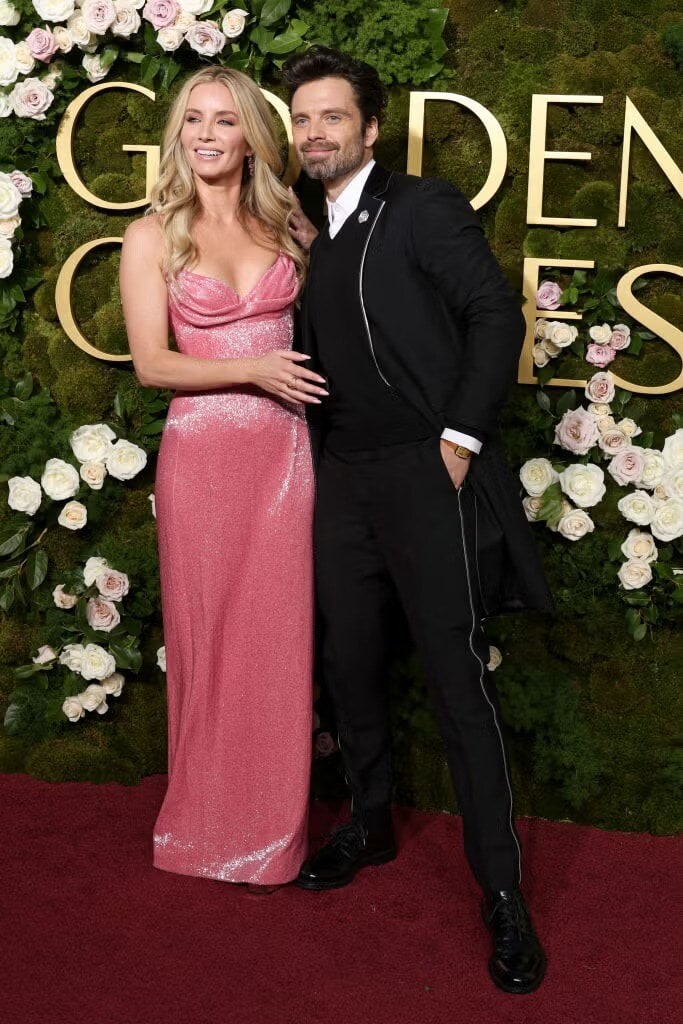 Sebastian Stan and Annabelle Wallis at Golden Globes 2025. (Getty) Sebastian Stan and Annabelle Wallis at Golden Globes 2025. (Getty)