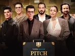 (L-R): Manish Malhotra, Akshay Kumar, Karan Johar,
Sanjay Nigam, Malaika Arora, Saif Ali Khan