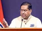 New Delhi, Aug 04 (ANI): Ministry of External Affairs (MEA) Spokesperson Randhir Jaiswal addresses a press briefing, in New Delhi on Tuesday. (ANI Video Grab)