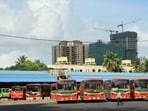 BEST owns bus depots spanning across 190 acres. Of these, 22 depots covering 132 acres will undergo redevelopment as part of the proposed overhaul. (Bhushan Koyande/HT Photo)