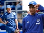 Jos Buttler and Vaibhav Sooryavanshi. Jos Buttler and Vaibhav Sooryavanshi.