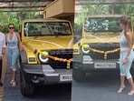 మహీంద్రా థార్​ రాక్స్ స్టార్ ఎడిషన్​తో మలైకా అరోరా..(nabeelndalvi/Instagram)
