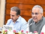 New Delhi, Aug 05 (ANI): Union Minister for Environment, Forest & Climate Change Bhupender Yadav chairs the Parliamentary Consultative Committee of MoEF&CC in Parliament House, in New Delhi on Wednesday. Union Minister of State for Environment, Forest and Climate Change, Kirti Vardhan Singh also present. (@byadavbjp X/ANI Photo) (@byadavbjp X/ANI)