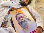 Student leader Devendra Nath Mahto has been on a hunger strike since August 2 at Ranchi’s Jaipal Singh Munda Stadium to protest against the alleged recruitment irregularities (PTI)