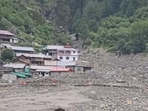The mudslide struck Dharali on August 5 last year, triggering flash floods that swept through the village. (HT picture)