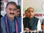 While Sukhu claimed that Bharatiya Janata Party will lose 16 seats in 2027 assembly elections, Jai Ram asserted that the saffron party will return to power with full majority.. (HT)