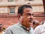 Union minister Nitin Gadkari during the Monsoon session of Parliament
