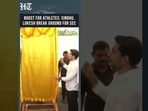 Watch: PV Sindhu, Nara Lokesh Break Ground for Sports Excellence Centre