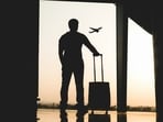 Representational image showing a man at the airport. (Unsplash)