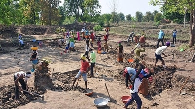 The slowdown comes during the transition from MGNREGS to VB-G RAM G, which came into effect on July 1. (ANI Photo) The slowdown comes during the transition from MGNREGS to VB-G RAM G, which came into effect on July 1. (ANI Photo)