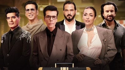 (L-R): Manish Malhotra, Akshay Kumar, Karan Johar,
Sanjay Nigam, Malaika Arora, Saif Ali Khan (L-R): Manish Malhotra, Akshay Kumar, Karan Johar,
Sanjay Nigam, Malaika Arora, Saif Ali Khan
