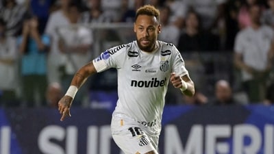 Neymar lost his cool completely after Santos' win. (AFP) Neymar lost his cool completely after Santos' win. (AFP)