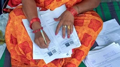 Booth level officers (BLOs) will continue house-to-house verification until August 17, instead of concluding earlier on August 8. (PTI) Booth level officers (BLOs) will continue house-to-house verification until August 17, instead of concluding earlier on August 8. (PTI)